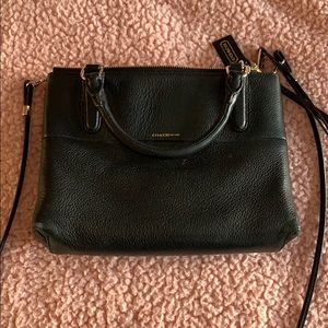 Black Coach cross body purse
